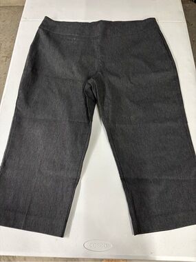 ONE WORLD Dark Gray Capris
